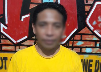 IP alias Pance saat berada di Sat Reskrim Polres Gorontalo Utara