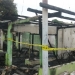 Kebakaran terjadi di Desa Luwoo, Kecamatan Telaga Jaya menyebabkan sebuah rumah hangus terbakar, Sabtu (15/1/2022). (putra/gopos0