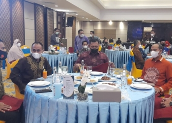 Pisah sambut Kepala Perwakilan BI Gorontalo dihadiri oleh Anggota DPRD Provinsi Gorontalo, Adnan Entengo, Rabu (26/1/2022) (istimewa)