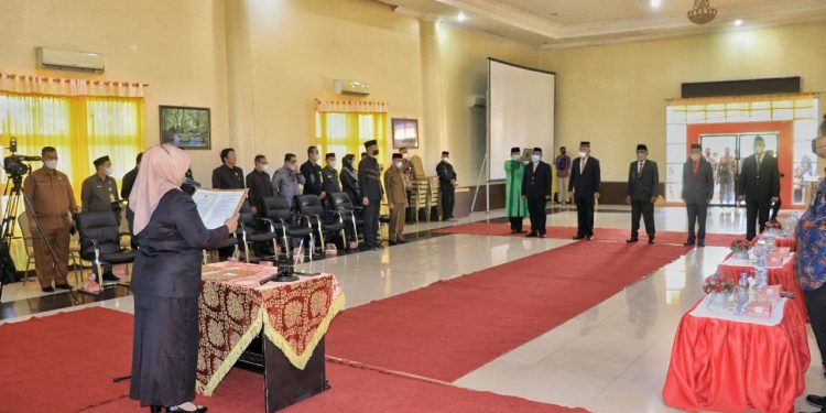 Pelantikan dan Pengambilan Sumpah Janji Pejabat Eselon II Kabupaten Pohuwato, Jumat (28/01/2022) (Istimewa)