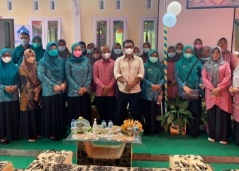 Penilaian posyandu di Desa Poowo, Kecamatan Kabila, Kabupaten Bone Bolango, Jumat (28/1/2022) (istimewa)