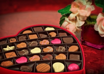Ilustrasi coklat valentine