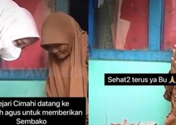 Detik-detik Mengharukan Jaksa Agung Beri Restorative Justice ke Agus. (TikTok/@kejaksaan.ri)