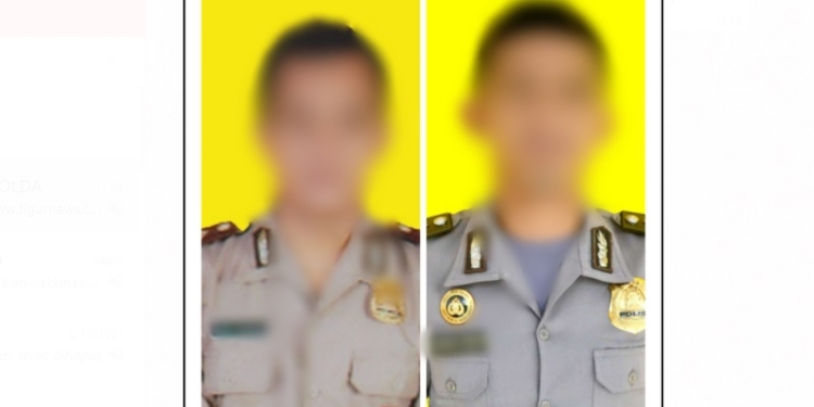 Brigadir SM dan Briptu RS. (Foto: Istimewa)