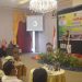 Bupati Gorontalo, Nelson Pomalingo saat menghadiri kegiatan Rencana Aksi Daerah Pendidikan Anak Usia Dini Holistik Integratif (PAUDHI) yang dirangkaikan dengan penandatanganan Nota Kesepahaman antara Dinas Pendidikan Kabupaten Gorontalo dan Dinas Kesehatan Kabupaten Gorontalo di Grand Q Hotel Gorontalo, Jumat (18/2/2022). (Foto: Putra/Gopos)