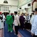 Maten Taha, Walikota Gorontalo hadiri perayaan isra mikraj nabi Muhammad SAW 1443 Hijriyah di masjid Baiturrahim Kota Gorontalo, Ahad (27/2/2022). Foto : Sari/gopos