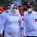 Wakil Bupati Pohuwato Suharsi Igirisa Bersama Asisten 1 Arman Mohamad Saat Melakukan Jalan Sehat. Jum'at 11/02/2022 (Istimewa)
