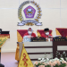 Wagub Gorontalo H. Idris Rahim saat memberikan sambutan pada Rapat Paripurna DPRD Pohuwato dalam rangka HUT ke-19 Kabupaten Pohuwato, Jumat (25/2/2022). (Foto: Haris)