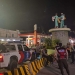 Anggota kepolisian sedang amankan para pelaku balap liar di wilayah Kota Gorontalo. Kamis (10/2/2022). (Foto: istimewa)