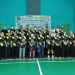 Sekretaris Daerah Provinsi Gorontalo Darda Daraba foto bersama pengurus PB Grafika Kota Gorontalo pada pembukaan turnamen Bulutangkis PB. Grafika Cup ke 27, di Pusdiklat PB Grafika MAN 1 Kota Gorontalo, Rabu (9/2/2022). (Foto: Nova)