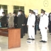 Bupati Gorontalo, Nelson Pomalingo melantik 74 pejabat administrasi dan fungsional di gedung Kasmat Lahay, Kecamatan Limboto, Kabupaten Gorontalo, Selasa (18/01/2022). (Foto: Istimewa)