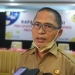 Sekertaris Daerah Kota Gorontalo, Ismail Madjid diwawancarai awak media usai kegiatan Rapat koordinasi percepatan penurunan stunting di Provinsi Gorontalo, di Hotel Dumhill Kota Gorontalo, Senin (21/2/2022). (Foto: Putra/Gopos)