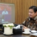 Menteri Koordinator Bidang Perekonomian Airlangga Hartarto memberikan sambutran dalam acara Kick-Off Tourism Working Group (TWG) G20 Presidensi G20 Indonesia secara virtual, Senin (14/2/2022). (dok. Kementerian)