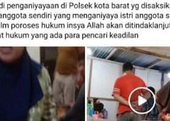 Tangkapan layar postingan di media sosial terkait tuduhan penganiayan.