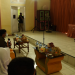 Wagub Gorontalo H. Idris Rahim bersama Forkopimda mendengarkan arahan Presiden Jokowi saat meninjau vaksinasi secara virtual di 17 provinsi, Jumat (18/2/2022). (Foto: Haris)