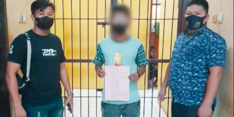 Satuan Reserse Kriminal (Reskrim) Polres Kepulauan Talaud mengamankan seorang pria (SM) (23), warga Kecamatan Beo pada hari Sabtu (5/2/2022). (Foto: Humas Polda Sulut)