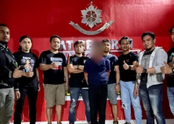 Kepolisian Daerah (Polda) Gorontalo Polda Gorontalo melalui Team Resmob Polda Gorontalo bersama Team Resmob Pandawa Polres Gorontalo berhasil mengamankan TD (54). (Foto: Humas Polda Gorontalo)