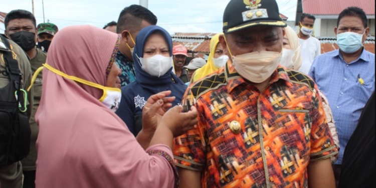 Wakil Bupati Gorontalo, Hendra S Hemeto saat berkesempatan bertemu masyarakat. (Istimewa)