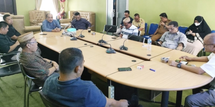 Rapat Badan Musyawarah (Banmus) DPRD Kabupaten Bone Bolango, Selasa (16/2/2022). (Foto: Istimewa)
