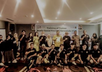 Peserta kegiatan Training of Trainer media sosial Provinsi Gorontalo 2022, di Hotel Aston, Kota Gorontalo, Rabu (30/3/2022). (Foto: Istimewa)