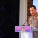 Kapolri saat menjadi salah satu pemateri di acara Forum Bisnis Sidang Pleno HIPMI dengan tema 'Kolaborasi Pengusaha Muda dalam Mendorong Pemulihan Ekonomi Nasional Pasca-Pandemi' di Hotel Trans Resort Bali, Jumat (18/3/2022). (Foto: Humas Polri)