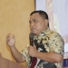 Wakil Bupati Gorontalo, Hendra s Hemeto saat menutup kegiatan Bimbingan Teknis E-Data Sektoral Kabupaten Gorontalo Tahun 2022 yang digelar oleh Dinas Komunikasi dan Informatika (Diskominfo) Kabupaten Gorontalo di Aston Hotel Manado 24-25 Maret 2022. (Foto: putra/Gopos)