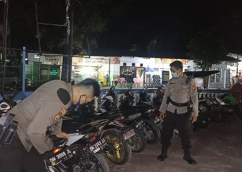 Motor yang diduga terlibat balap liar diamankan Polres Gorontalo Kota. foto istimewa