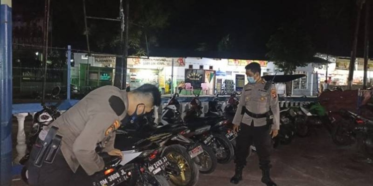 Motor yang diduga terlibat balap liar diamankan Polres Gorontalo Kota. foto istimewa