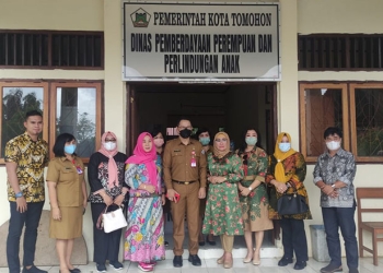 KKAD Kota Gorontalo, kunjungi Dinas pemberdayaan perempuan dan perlindungan anak, Kota  Tomohon, Sulawesi Utara. Kamis (31/3/2022). (Istimewa)