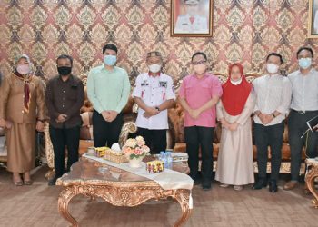 Bupati Pohuwato Saipul Mbuinga Menerima Kunjungan Tim BPK RI Perwakilan Provinsi Gorontalo, Selasa 29/03/2022 (Istimewa)