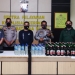 Polsek Batudaa Pantai mengamankan puluhan botol miras di sejumlah warung di wilayah hukum Polsek Batudaa Pantai, Kabupaten Gorontalo