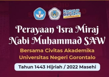 Perayaan isra mikraj Nabi Muhammad SAW yang dilaksanakan oleh UNG (dok. UNG)