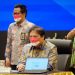 Menteri Koordinator Bidang Perekonomian Airlangga Hartarto saat menghadiri acara Pelaporan SPT Tahunan oleh Pejabat Negara yang berlangsung di Aula Cakti Budhhi Bhakti, Gedung Marie Muhammad, Kantor Pusat Direktorat Jenderal Pajak (DJP), Selasa (8/03). (Foto: Sumber ekon.go.id)