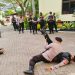 Peronil Polda Gorontalo saat melaksanakan kegiatan latihan beladiri, (Foto: Humas Polda Gorontalo)