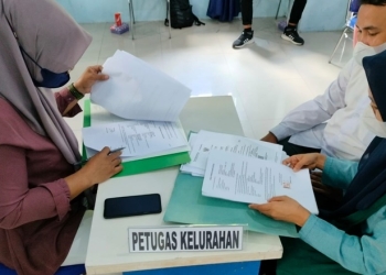 Pendampingan, Konseling dan Pemeriksaan Kesehatan calon pengantin dalam tiga bulan pra nikah sebagai upaya pencegahan stunting dari hulu kepada calon pengantin di Kantor BKKBN Perwakilan Provinsi Gorontalo, Jumat (11/3/2022). (Foto: Putra/Gopos)