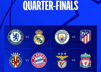 Hasil undian perempat-final liga champions tahun 2021/22 (foto: Twitter/UEFA Champions League)
