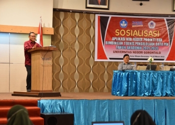 Sosialisasi Aplikasi Neo Feeder kepada para operator UNG (dok. UNG)