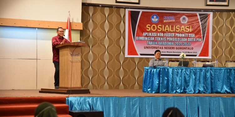 Sosialisasi Aplikasi Neo Feeder kepada para operator UNG (dok. UNG)