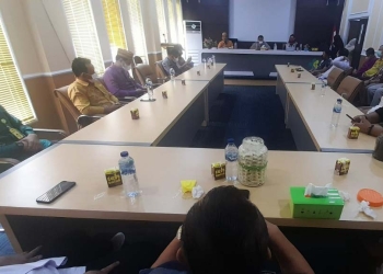 Kunjungan tim pansus DPRD Provinsi Gorontalo ke RSUD Ainun Habibie, Kamis (24/03/22). (Foto istimewa)