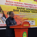 Wakil Gubernur Gorontalo H. Idris Rahim memberikan sambutan pada rapat koordinasi Search And Rescue (SAR) Daerah tahun 2022, bertempat di Hotel Grand Q Kota Gorontalo, Senin (28/3/2022). (Foto: Nova)