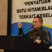 Wagub Gorontalo H. Idris Rahim memberikan arahan pada FGD penanganan komoditi batu hitam di Hotel Grand Q, Kota Gorontalo, Rabu (30/3/2022). (Foto: Haris)