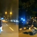 Perempuan nekat loncat dari motor. (Suara.com)