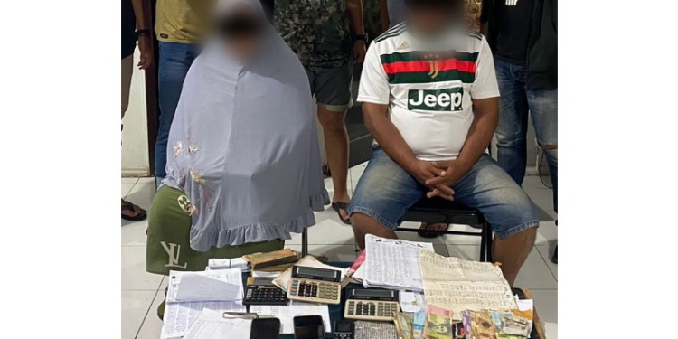 Kepolisian berhasil melakukan penangkapan terhadap 2 pelaku permainan judi Toto Gelap (Togel) saat bulan Ramadhan, Kamis (21/4/2022). (Foto: Istimewa)