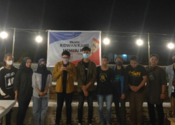 Gerakan Pemuda Gorontalo Satu saat mendeklarasikan Ridwan Kamil sebagai Calon Presiden 2024. Foto (Ari/Gopos)