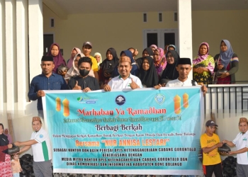 Kantor Nur Annisa Lestari Gandeng Jurnalis Bone Bolango Berbagi Berkah Dengan Kaum Dhuafa