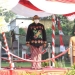 Wali Kota Blitar, Santoso saat memimpin Upacara Hari Jadi Kota Blitar ke-116 di Alun-alun Kota Blitar, Jum'at (1/4/2022). (Foto: Thoha/Gopos)