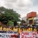Mahasiswa BEM Se-Sumsel demonstrasi menolak Jokowi Tiga Periode [Foto: Suara.com]