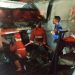 Damkar Kabupaten Gorontalo saat melakukan pemadaman api sebuah ruko di Desa Monggolito, Kecamatan Boliyohuto, Kabupaten Gorontalo, Jumat (29/4/2022). (Foto: Istimewa)