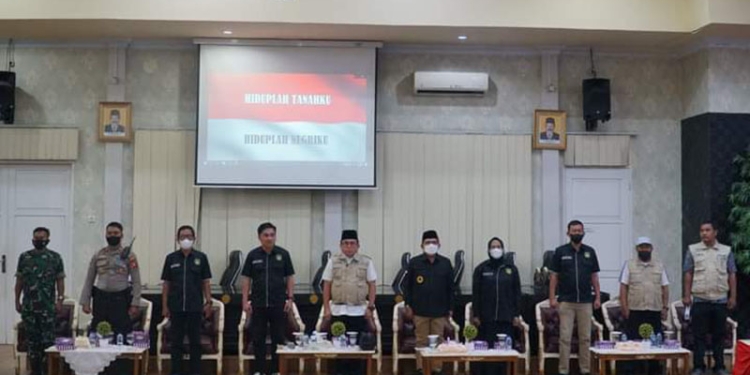 Ketua DPRD Kota Gorontalo, Hardi Sidiki, ketika menghadiri pelantikan pengurus Persatuan  Tinju Amatir (PERTINA) Kota Gorontalo, masa bakti 2022 - 2025. (Foto Humas)