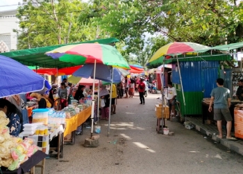 Pedagang Takjil di Kawasan Menara Limboto Kembali Menjamur